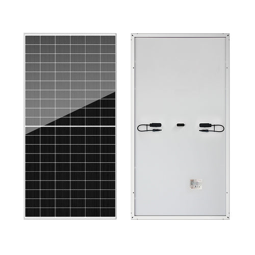 620W Monofacial Solar Panel - front and back view